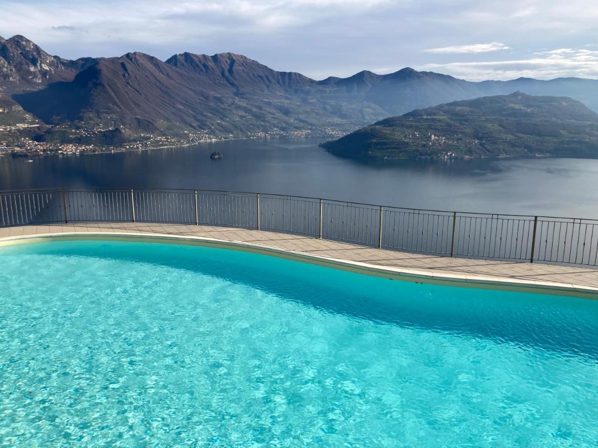 Appartamento Grande Terrazza Vista Lago Parzanica Luaran gambar